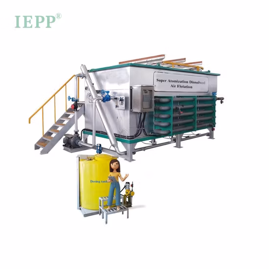 12 Tonnen Flotation mit gelöster Luft pro Stunde für Abwasser aus der Milchindustrie